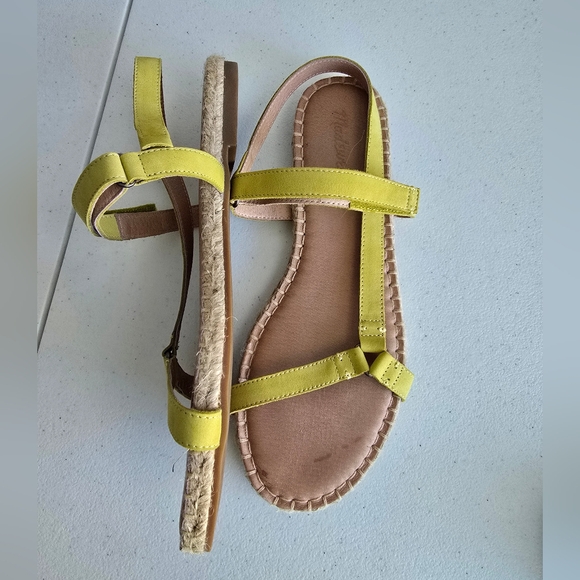 MADEWELL Hallie Espadrille Sandal in Nubuck Leather size 10 - Picture 7 of 9